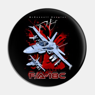 F/A-18C The Hornet Us Air Force Fighterjet Pin