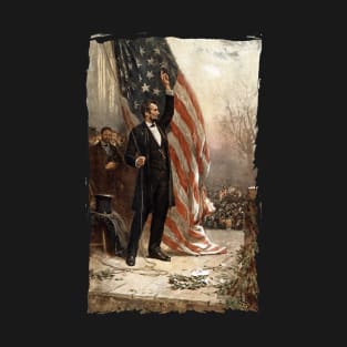 4th of July Independence Day American Flag Abraham Lincoln T-Shirt