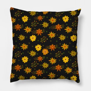 vintage Flower Pattern Pillow