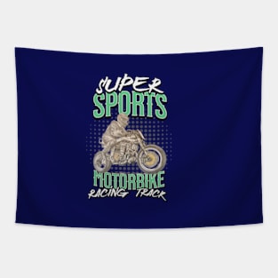 Garage Road Racing Circuit Tapestry