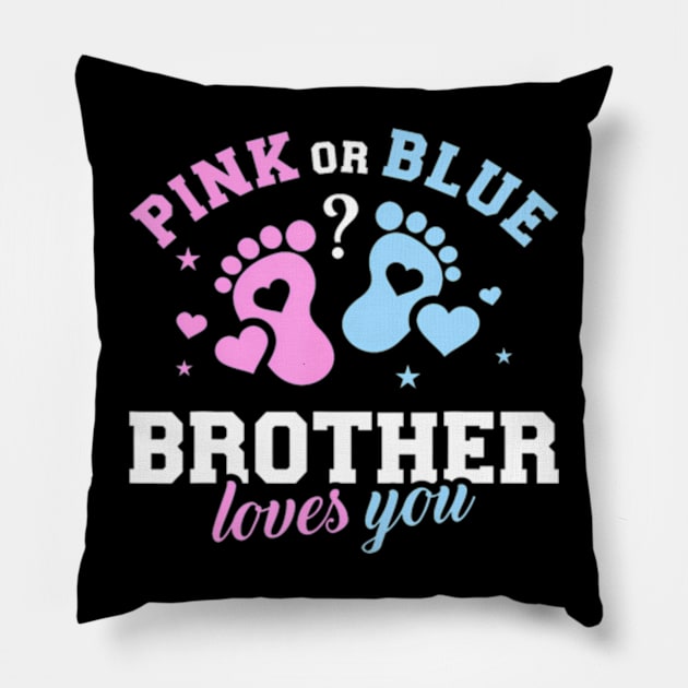 Gender reveal brother Pillow by Eduardo