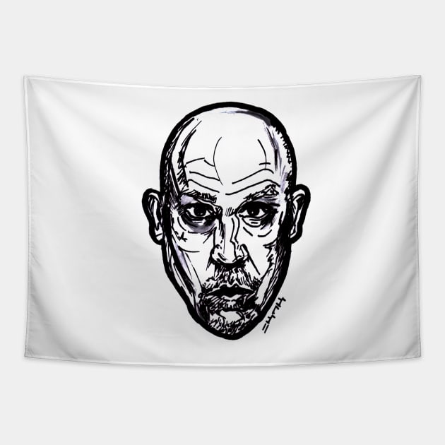 John Malkovich Tapestry by sketchnkustom