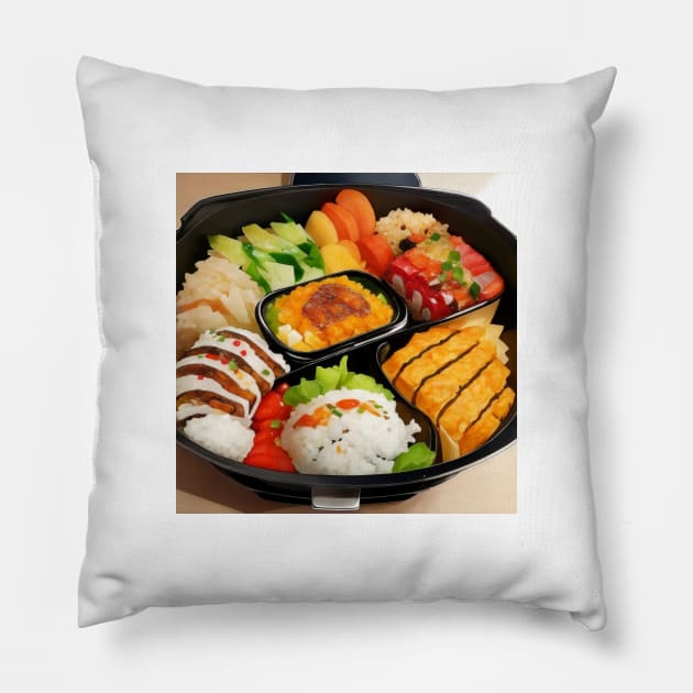 Bento Japanese Box Rice Pillow by Flowering Away