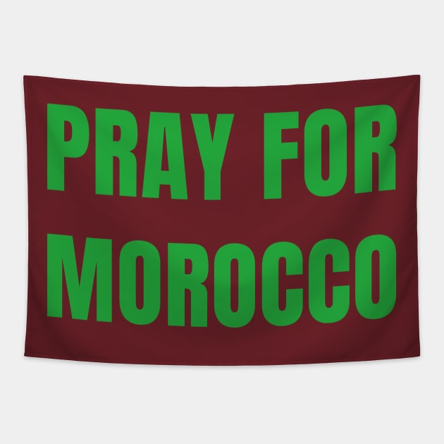 Pray for Morocco Tapestry by Positively Petal Perfect 