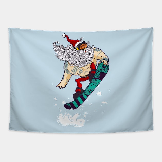 Klaus - Rad Santa Claus Tapestry by vo_maria