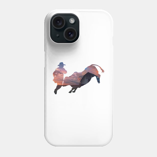 Rodeo Clown 1: Farm Sunset Phone Case by ziafrazier