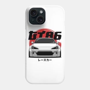 White GT 86 Front Phone Case