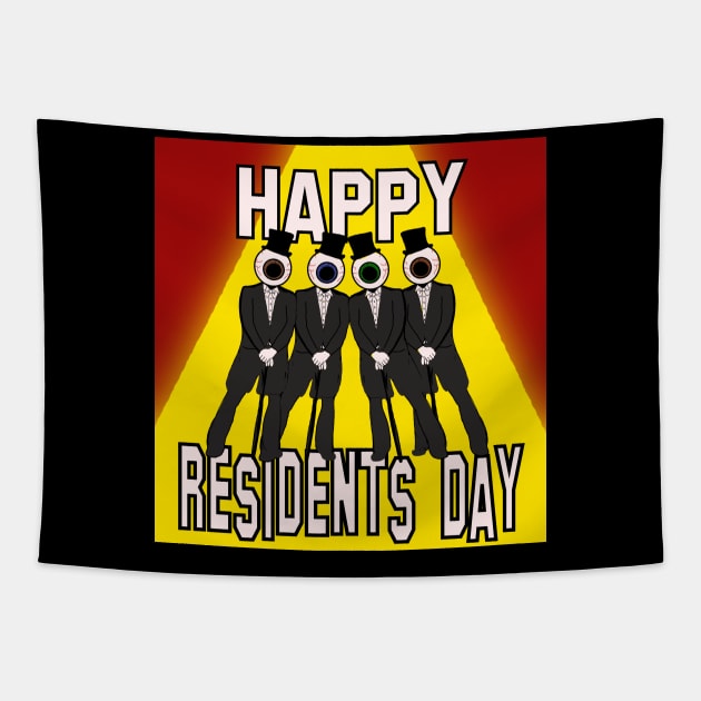 Happy Residents Day Tapestry by TL Bugg