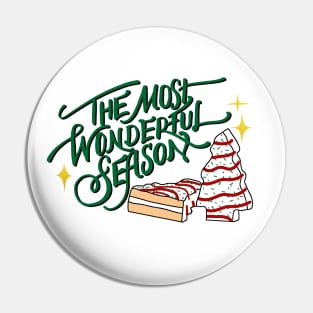 Christmas Cake, Retro Christmas, The Most Wonderful Season Pin