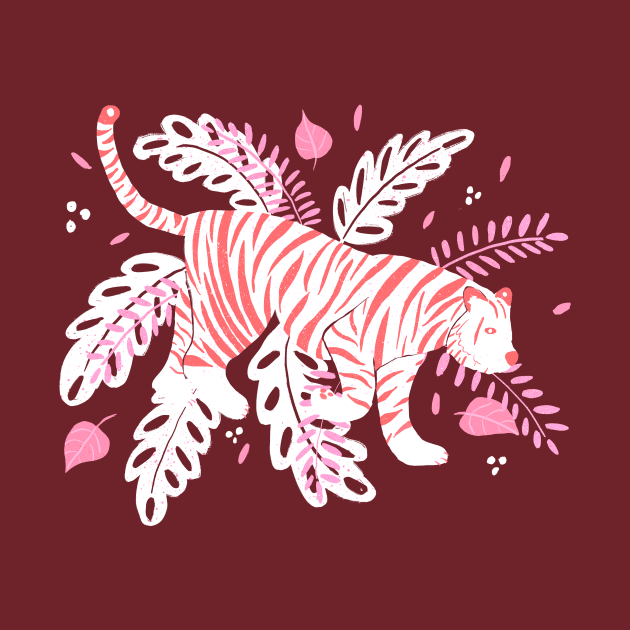 Red and white tiger by Home Cyn Home 