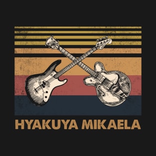 Retro Design Mikaela Proud Name Guitars Anime T-Shirt