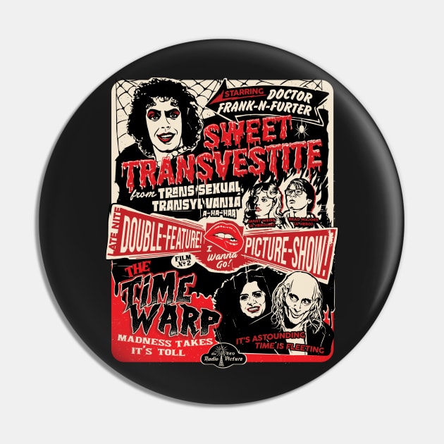 Rocky Horror Double Feature Picture Show - Dr. Frank-n-Furter Pin by PistolPete315