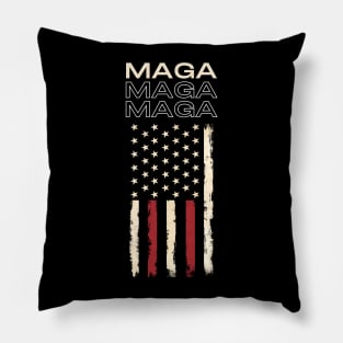 MAGA Flag Design Pillow