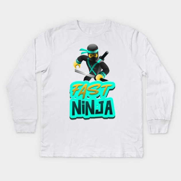 Fast Ninja Roblox Kids Long Sleeve T Shirt Teepublic - roblox noob kids long sleeve t shirts teepublic