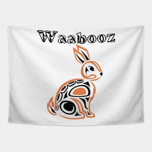 Indigenous Rabbit (Waabooz) Tapestry