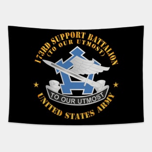 173rd Support Battalion - To Our Utmost - US Army - DUI  X 300 Tapestry