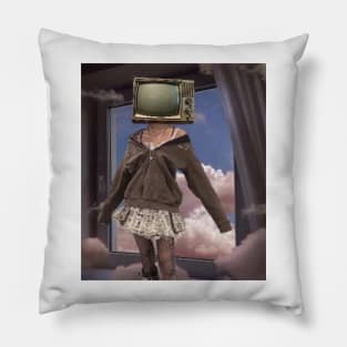 Weirdcore Girl Outfit Pillow