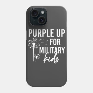 Purple Up For Military Kids Military Child Month USA Phone Case