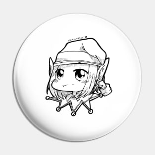 Elf Nicole Headshot Pin