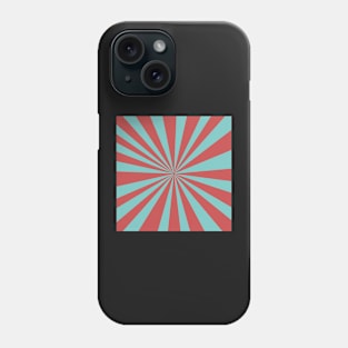 blue and pink star burst design Phone Case