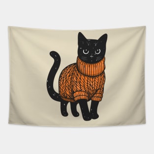 Sweater Weather Cat 7 Tapestry