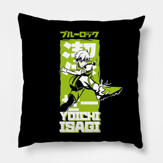 BLUE LOCK: YOICHI ISAGI Pillow by FunGangStore