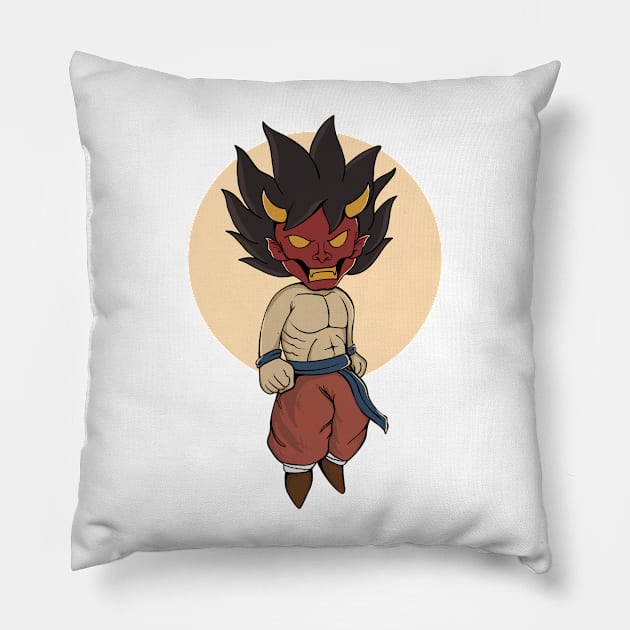 Ultra oni Pillow by 995dsgn