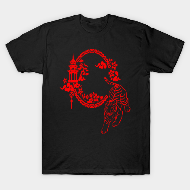 Red Year of the Tiger - Year Of The Tiger - T-Shirt