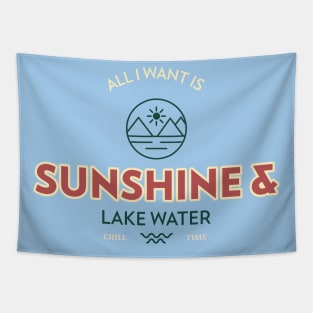 Sunshine Lake Lover Tapestry