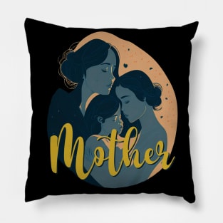 Mother's Day Mama hero Mom of two 2 Mami Love Pillow