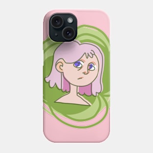 A girl with pink hair Phone Case