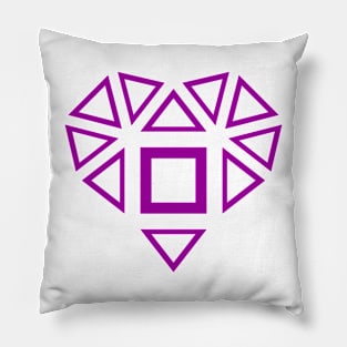 GMTRX purple f134 matrix heart Pillow
