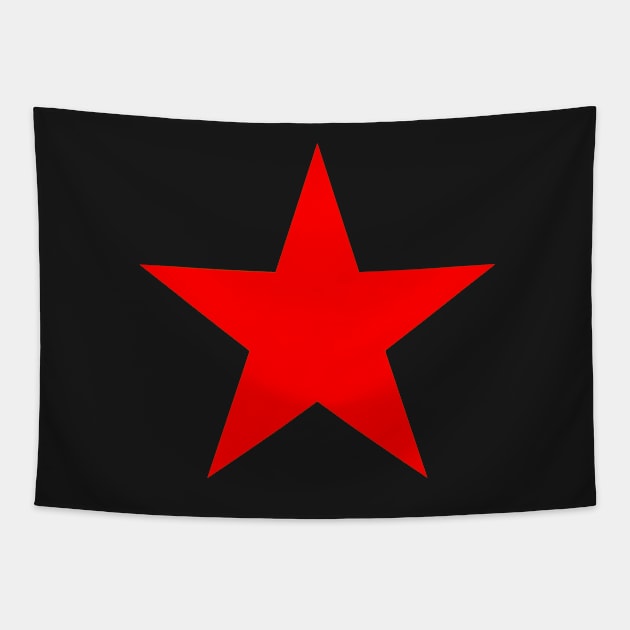 RED STAR Tapestry by GourangaStore