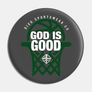 GOD IS GOOD (GRAY & GREEN) Pin