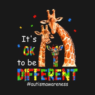 Autism Awareness Teacher Its Ok To Be Different T-Shirt