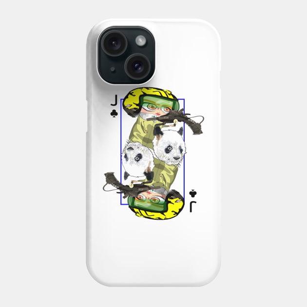 Jack of clubs Phone Case by M[ ]