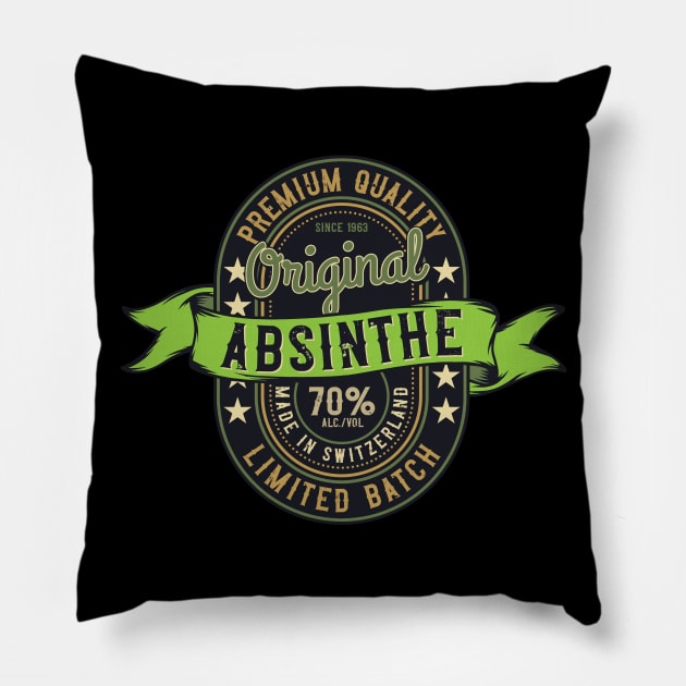 Absinthe Limited Batch Pillow by Verboten