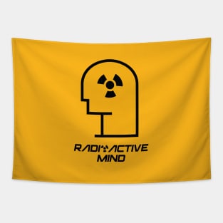 Radioactive Mind with Head shape in Yellow Color Tapestry