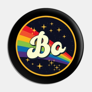 Bo // Rainbow In Space Vintage Style Pin