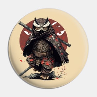 Owl Ninja Warrior Japanese Anime Pin