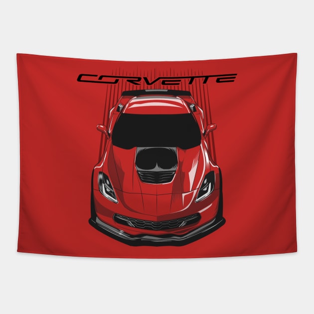 Corvette C7 Z06 - Dark Transparent/Multi Color Tapestry by V8social