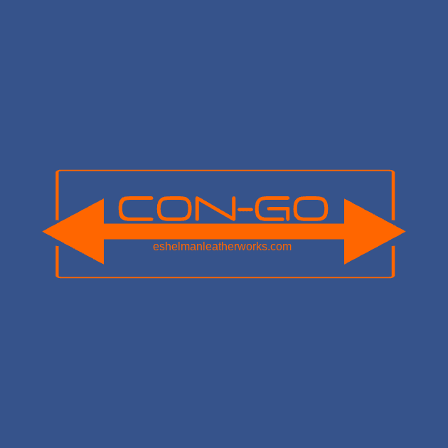 Compact Con-Go logo design in Orange by Eshelman Leatherworks