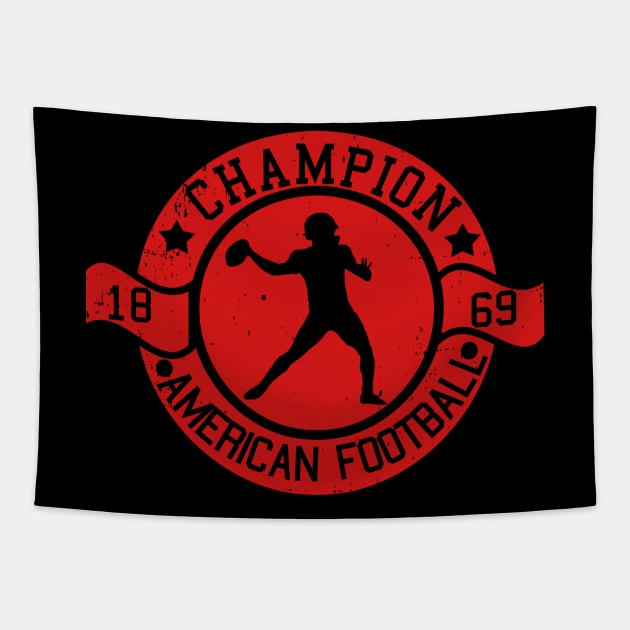 American Football Champion Tapestry by absolemstudio