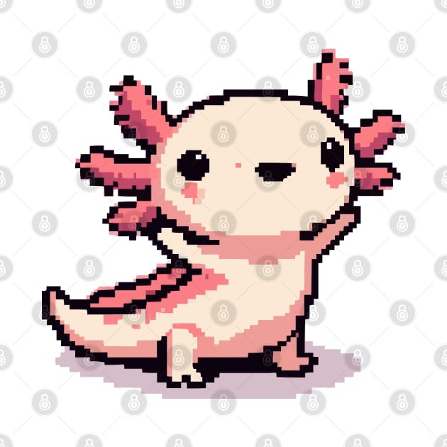 Cute Axolotl Pixel by fikriamrullah