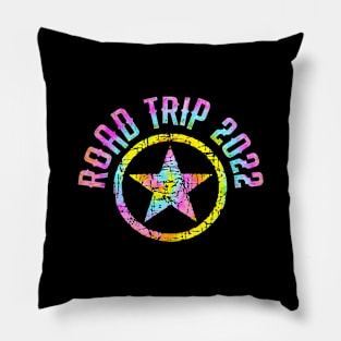 Road trip tie dye Pillow