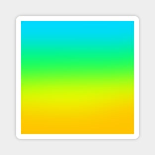 Cheerful Gradient from Blue to Green to Yellow Magnet