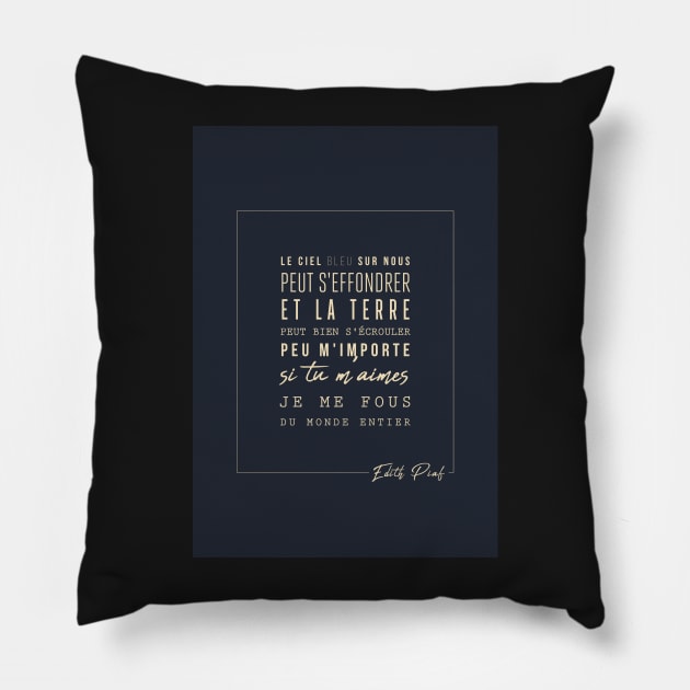 by Edith Piaf - Edith Piaf - The hymn to love - Lyrics - Pillow by Labonneepoque