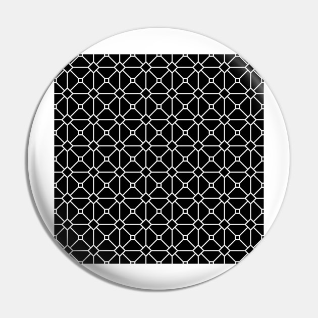 Geometric Triangles Colorful Print Pattern Black Mesh Grid Pin by Auto-Prints