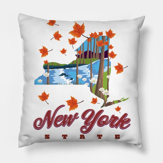 New York State Pillow by nickemporium1