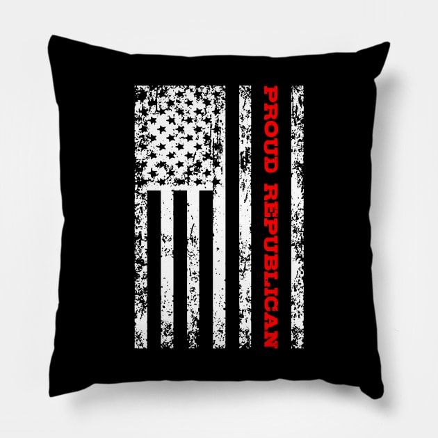 Proud Republican Pillow by mikevdv2001